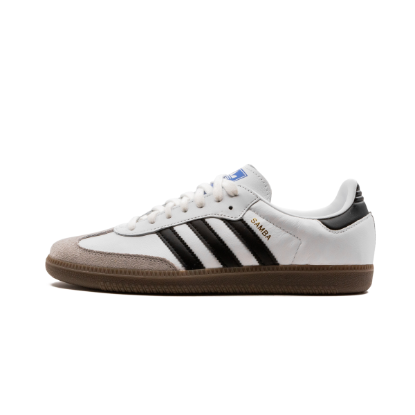 Originals รองเท้า SAMBA OG พื้นผิวหนังซูเอด𝔸didas Shoes แบบยูนิเซ็กส์ แจกถุงเท้าฟรี